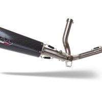 Exhaust compatible with Suzuki V-Strom 650 2017-2020, Gpe Ann. Poppy, Mid-Full system exhaust including removable db killer 