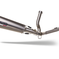 Exhaust compatible with Suzuki SV650 SV650S 1999-2002, Gpe Ann. titanium, Mid-Full system exhaust including removable db killer 