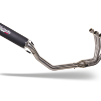 Pot echappement compatible avec Yamaha Tracer 9 GT 2021-2024, M3 Black Titanium, Pot échappement complet, non légal pour les pays de l'UE, avec db killer amovible 
