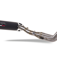 Exhaust compatible with Yamaha FJ-09 Tracer GT 2018-2020, M3 Black Titanium, Full system exhaust, including removable db killer 