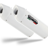 Pot echappement compatible avec Kawasaki Zzr 1400 2017-2022, Albus Evo4, Paire de pot d'échappement homologuées, livrées avec db killer amovible et raccords spécifiques 