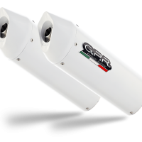 Pot echappement compatible avec Kawasaki ZX-10R 2006-2007, Albus Ceramic, Paire de pot d'échappement homologuées, montage avec brides spécifiques, livrées avec db killers amovible 