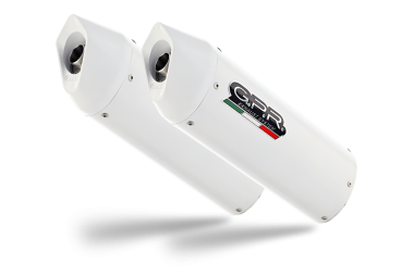 Exhaust compatible with Ktm SMT Smr 990 2008-2012, Albus Ceramic, Dual bolt-on silencers including removable db killers 
