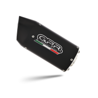 Exhaust compatible with Ktm 390 DUKE 2021-2024, Furore Evo4 Nero, Slip-on exhaust including removable db killer and link pipe 