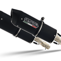 Exhaust compatible with Mz 1000 S - St - Sf 2003-2005, Furore Nero, Dual slip-on including removable db killers and link pipes 