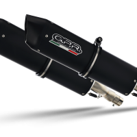 Pot echappement compatible avec Kawasaki Zzr 1400 2023-2024, Furore Nero, Paire de pot d'échappement homologuées, livrées avec db killer amovible et raccords spécifiques 