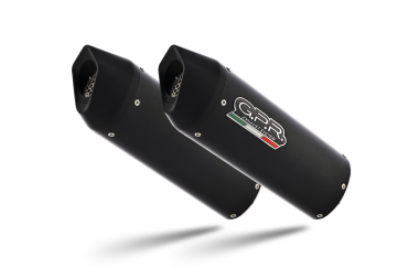 Exhaust compatible with Bmw K1600GT 2017-2021, Furore Evo4 Nero, Dual slip-on including removable db killers and link pipes 