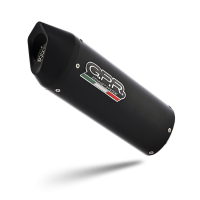Exhaust compatible with Suzuki SV650 / SV650 ABS 2016-2020, Furore Evo4 Nero, Slip-on exhaust including removable db killer and link pipe 