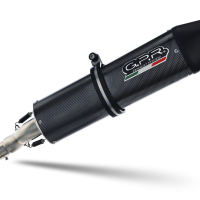 Exhaust compatible with Moto Guzzi Norge 850 2006-2011, Furore Poppy, Slip-on exhaust including removable db killer and link pipe 