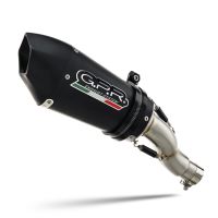 Pot echappement compatible avec Aprilia RS 457 2024-2025, Gpe Ann. Black titanium, Pot Echappement homologué pour les marchés non européens 