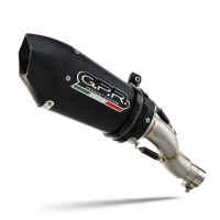 Pot echappement compatible avec Honda Cbr 600 F 2011-2014, Gpe Ann. Black titanium, Échappement légal, homologué,silencieux avec db killer amovible et tuyau de liaison spécifique 
