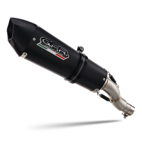 Pot echappement compatible avec Cf Moto 650 Mt 2021-2024, Gpe Ann. Black titanium, Pot Echappement homologué pour les marchés non européens 