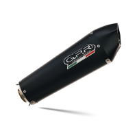 Exhaust compatible with Ducati Multistrada 620 2005-2007, Gpe Ann. Black titanium, Dual slip-on including removable db killers and link pipes 
