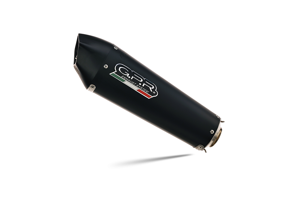 Pot echappement compatible avec Cf Moto 650 Mt 2021-2024, Gpe Ann. Black titanium, Pot Echappement homologué pour les marchés non européens 