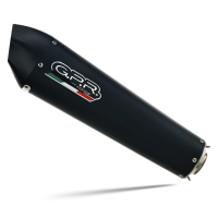 Exhaust compatible with Honda CRF1000L Africa Twin 2015-2017, Gpe Ann. Black titanium, Slip-on exhaust including removable db killer and link pipe 