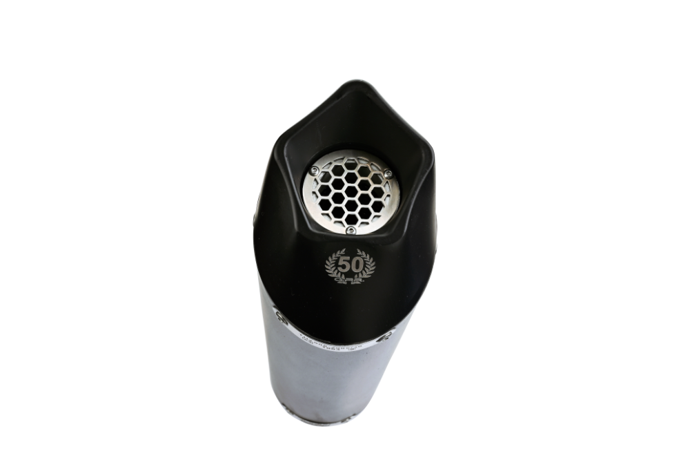 Exhaust compatible with Ducati Multistrada 950 V2 S 2021-2024, GP Evo4 Black Titanium, Slip-on exhaust including removable db killer and link pipe 