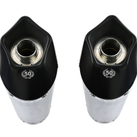 Exhaust compatible with Kawasaki Ninja 1000 2011-2016, Gpe Ann. Black titanium, Dual slip-on including removable db killers and link pipes 