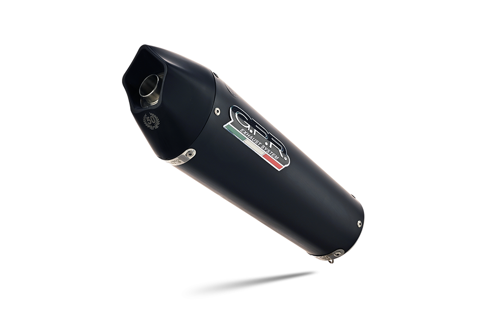 Pot echappement compatible avec Cf Moto 650 Mt 2021-2024, Gpe Ann. Black titanium, Pot Echappement homologué pour les marchés non européens 