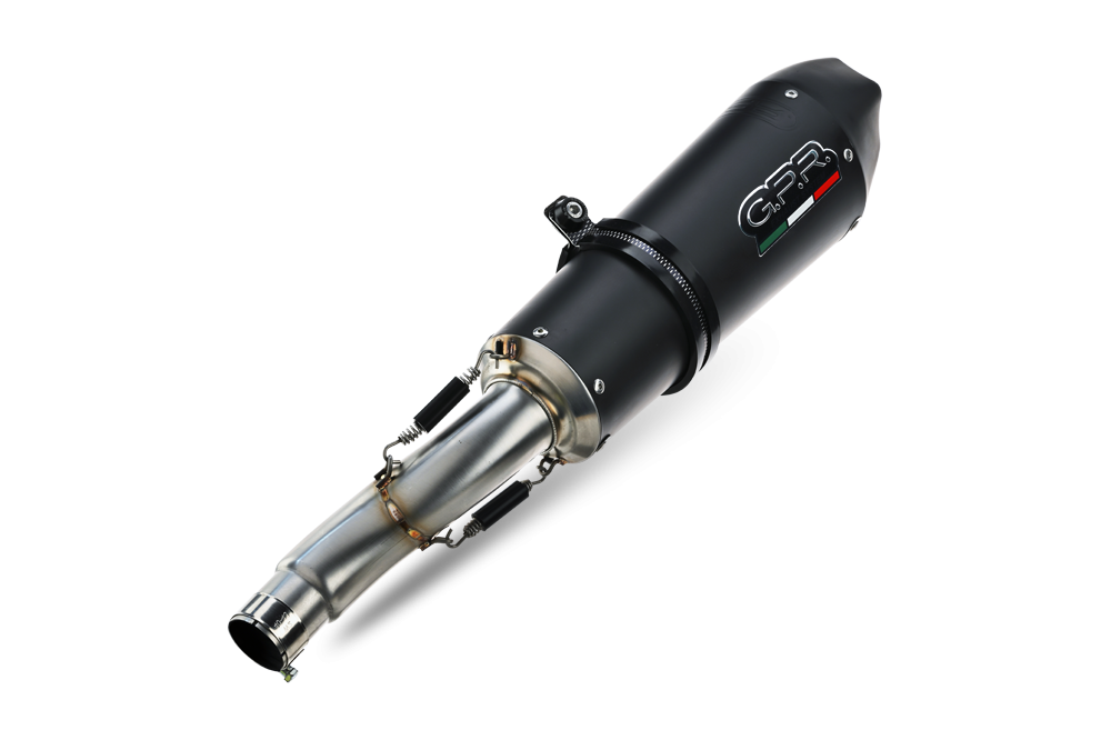 Exhaust compatible with Kawasaki Ninja 1000 2011-2016, Gpe Ann. Black titanium, Dual slip-on including removable db killers and link pipes 