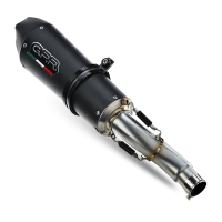 Pot echappement compatible avec Cf Moto 650 Mt 2021-2024, Gpe Ann. Black titanium, Pot Echappement homologué pour les marchés non européens 