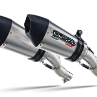 Pot echappement compatible avec Kawasaki Z 1000 2010-2013, Gpe Ann. titanium, Paire de pot d'échappement homologuées, livrées avec db killer amovible et raccords spécifiques 