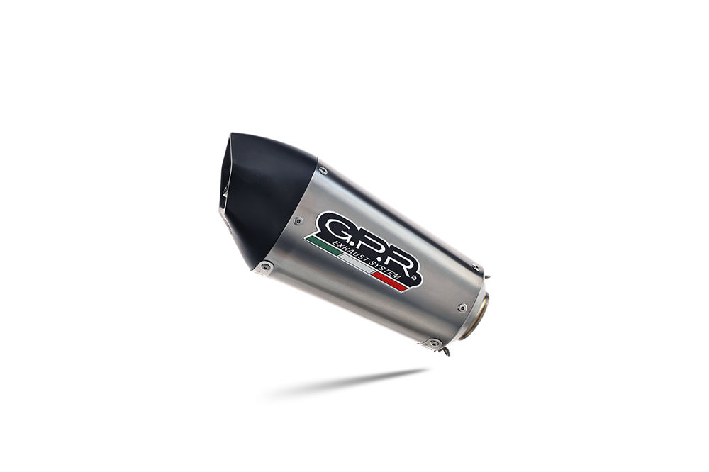Pot echappement compatible avec Yamaha Mt-25 250 2016-2017, Gpe Ann. titanium, Échappement légal, homologué,silencieux avec db killer amovible et tuyau de liaison spécifique 