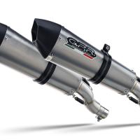 Pot echappement compatible avec Kawasaki Zzr 1400 2023-2024, Gpe Ann. titanium, Paire de pot d'échappement homologuées, livrées avec db killer amovible et raccords spécifiques 