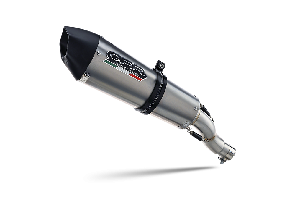 Pot echappement compatible avec Cf Moto 650 Mt 2021-2024, Gpe Ann. Titanium, Pot Echappement homologué pour les marchés non européens 