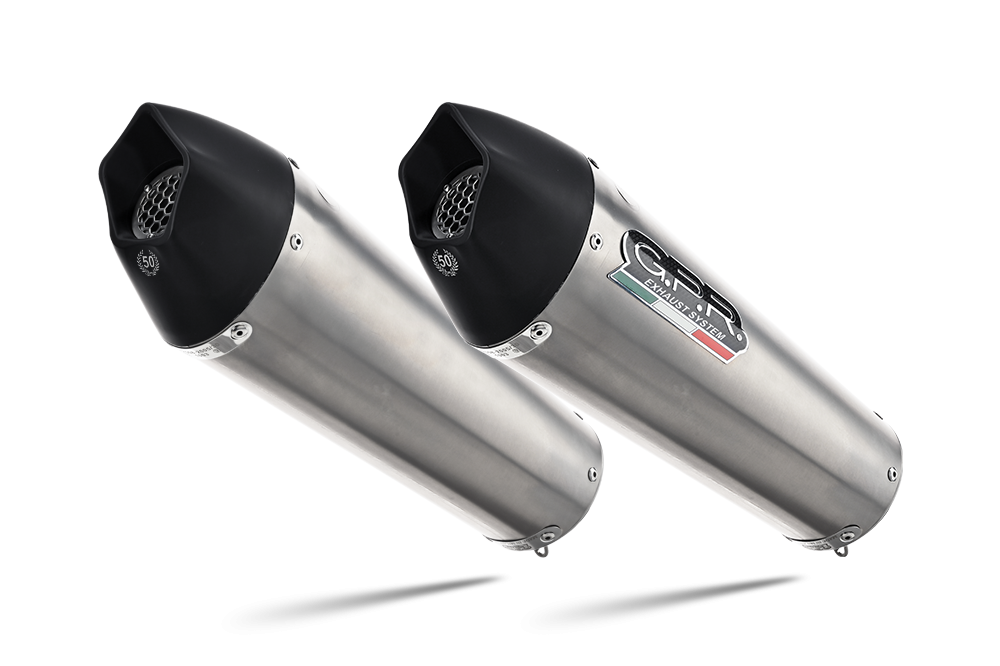Exhaust compatible with Bmw K1600GTL 2021-2025, GP Evo4 Titanium, Dual slip-on including removable db killers and link pipes 