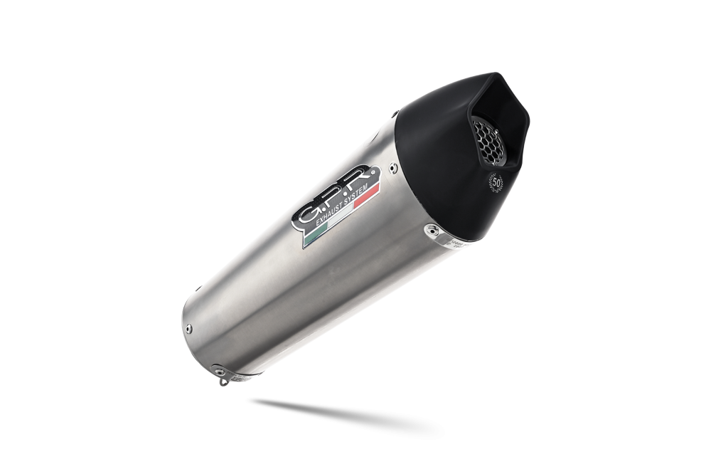 Exhaust compatible with Bmw F800R 2017-2019, GP Evo4 Titanium, Slip-on exhaust including removable db killer and link pipe 