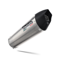 Exhaust compatible with Bmw F800R 2017-2019, GP Evo4 Titanium, Slip-on exhaust including removable db killer and link pipe 