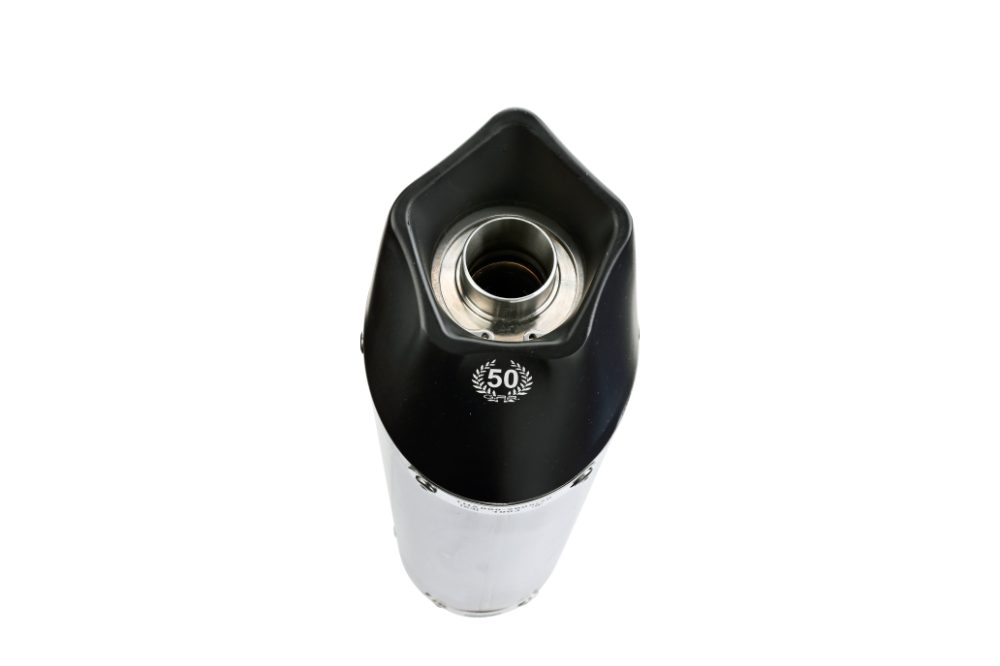 Pot echappement compatible avec Yamaha Mt-25 250 2016-2017, Gpe Ann. titanium, Échappement légal, homologué,silencieux avec db killer amovible et tuyau de liaison spécifique 