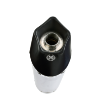 Pot echappement compatible avec Yamaha Mt-25 250 2016-2017, Gpe Ann. titanium, Échappement légal, homologué,silencieux avec db killer amovible et tuyau de liaison spécifique 