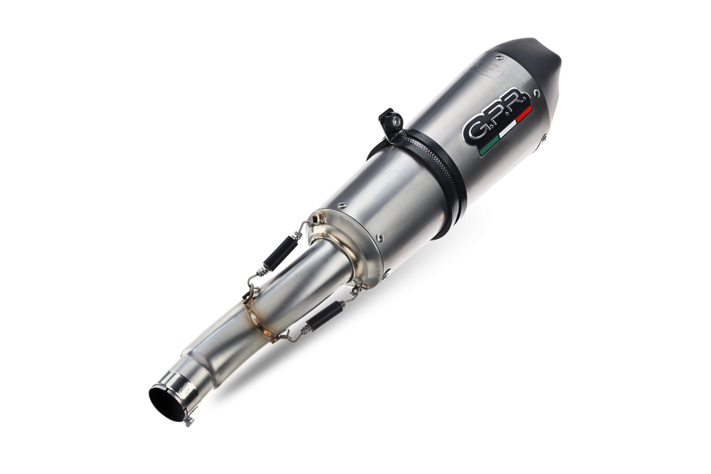 Pot echappement compatible avec Voge 650DSX 2021-2024, Gpe Ann. titanium, Pot Echappement homologué pour les marchés non européens 