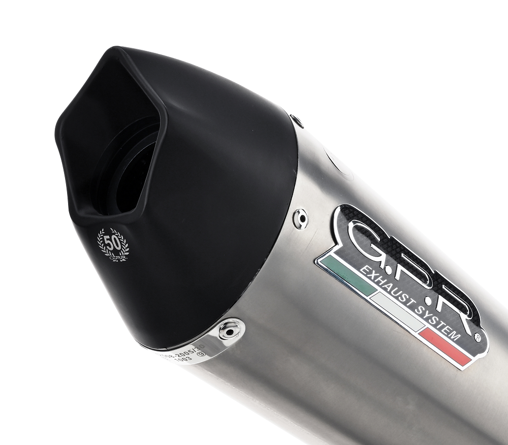 Exhaust compatible with Suzuki GSX-R 600 2018-2023, Gpe Ann. titanium, Slip-on exhaust including link pipe 