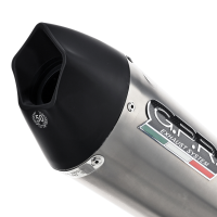 Exhaust compatible with Suzuki GSX-R 600 2018-2023, Gpe Ann. titanium, Slip-on exhaust including link pipe 