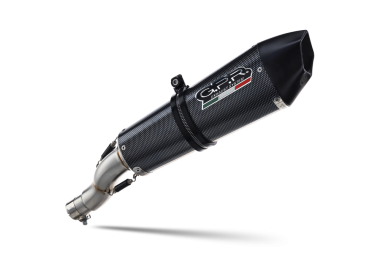 Exhaust compatible with Bmw F800R 2015-2016, Gpe Ann. Poppy, Slip-on exhaust including removable db killer and link pipe 
