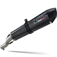Exhaust compatible with Moto Guzzi Norge 1200 4V - GT 8V 2006-2016, Gpe Ann. Poppy, Slip-on exhaust including removable db killer and link pipe 