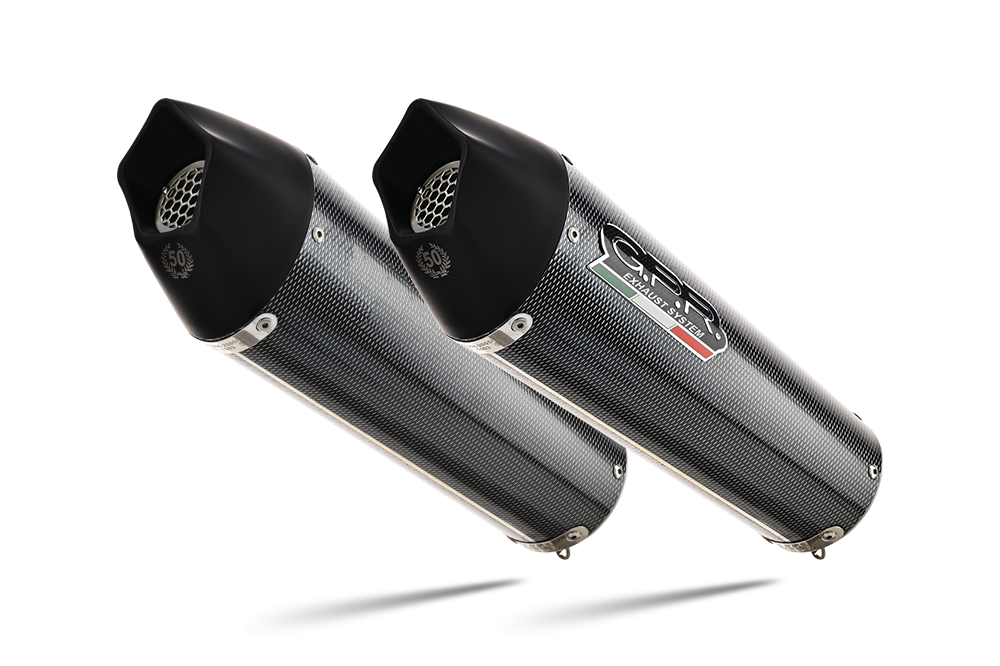 Exhaust compatible with Bmw K1600GT 2022-2025, GP Evo4 Poppy, Dual slip-on including removable db killers and link pipes 