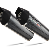 Exhaust compatible with Bmw K1600GT 2022-2025, GP Evo4 Poppy, Dual slip-on including removable db killers and link pipes 