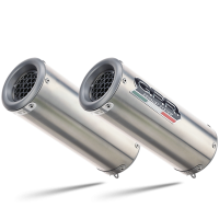 Exhaust compatible with Suzuki GSX-R1000 2007-2008, M3 Inox , Dual slip-on including removable db killers and link pipes 