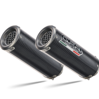 Exhaust compatible with Suzuki GSX-R1000 2007-2008, M3 Poppy , Dual slip-on including removable db killers and link pipes 