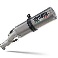Pot echappement compatible avec Moto Guzzi V85 TT 2021-2024, M3 Titanium Natural, Échappement légal, homologué,silencieux avec db killer amovible et tuyau de liaison spécifique 