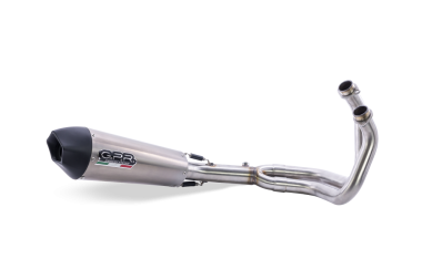 Pot echappement compatible avec Kawasaki Ninja 650 2017-2020, Gpe Ann. Titanium, Pot échappement complet, non légal pour les pays de l'UE, avec db killer amovible 