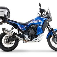 Exhaust compatible with Yamaha Tenere 700 2024-2025, Furore-X Titanio, Slip-on exhaust including removable db killer and link pipe 