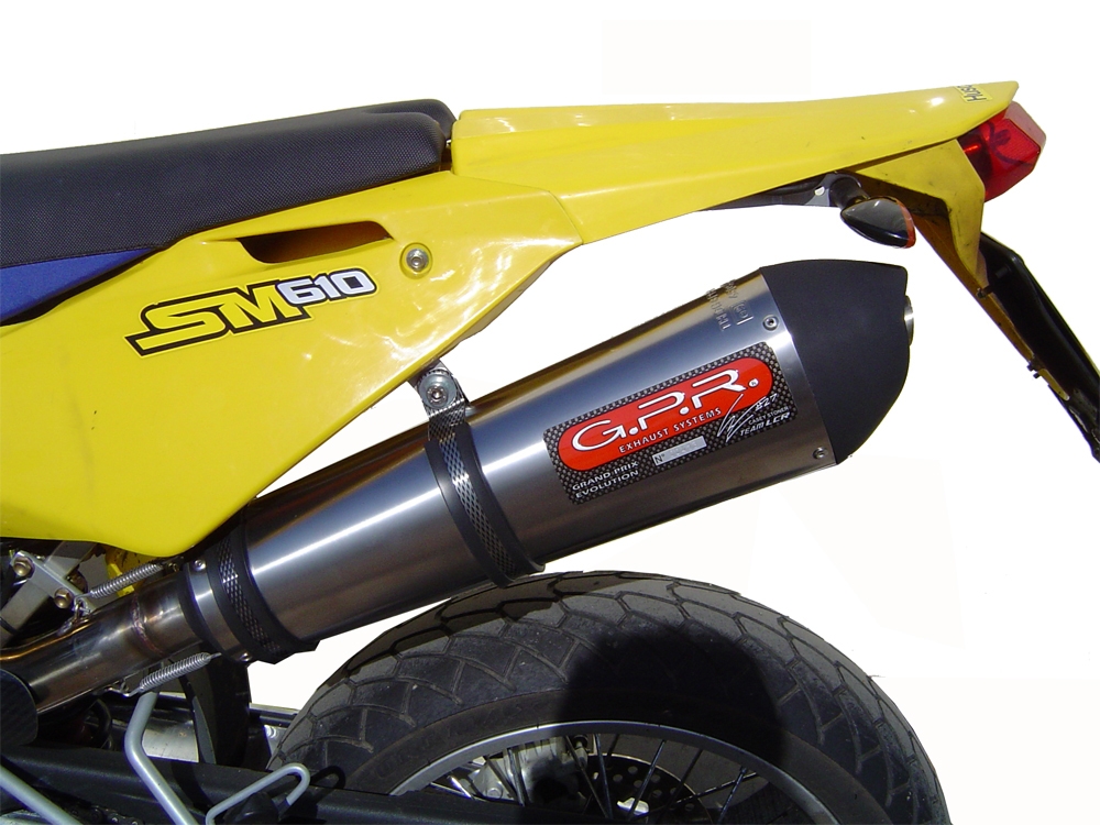 Exhaust compatible with Swm Motorcycles RS650R 2017-2018, Gpe Ann. titanium, Mid-Full system exhaust including removable db killer 