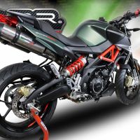 Exhaust compatible with Aprilia Shiver 750 Gt 2007-2016, Gpe Ann. titanium, Dual slip-on including removable db killers and link pipes 