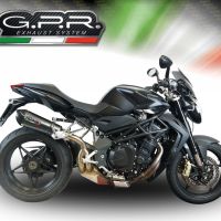 Pot echappement compatible avec Mv Agusta Brutale 1090 R-RR 2010-2016, Gpe Ann. Poppy, Échappement légal, homologué,silencieux avec db killer amovible et tuyau de liaison spécifique 