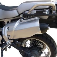 Exhaust compatible with Yamaha XT1200Z Supertenere 2010-2016, Gpe Ann. titanium, Slip-on exhaust including removable db killer and link pipe 