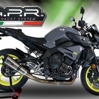 Pot echappement compatible avec Yamaha Mt-10 2016-2024, Gpe Ann. titanium, Système demi complet ,pot chappement racing,article sans homologation 